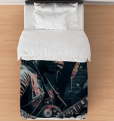 Fingers On Fire, Strings Ablaze Duvet Cover - Beyond T-shirts